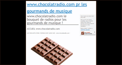 Desktop Screenshot of chocolatradio.com